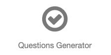 Questions Generator option, cropped from the actual published April Slide editor tool picker.