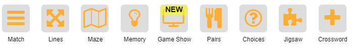 Study Set Game menu including Match, Lines, Maze and Memory.