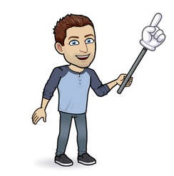 Illustrated teacher avatar holding a pointer.