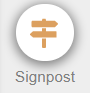 Signpost activity icon.
