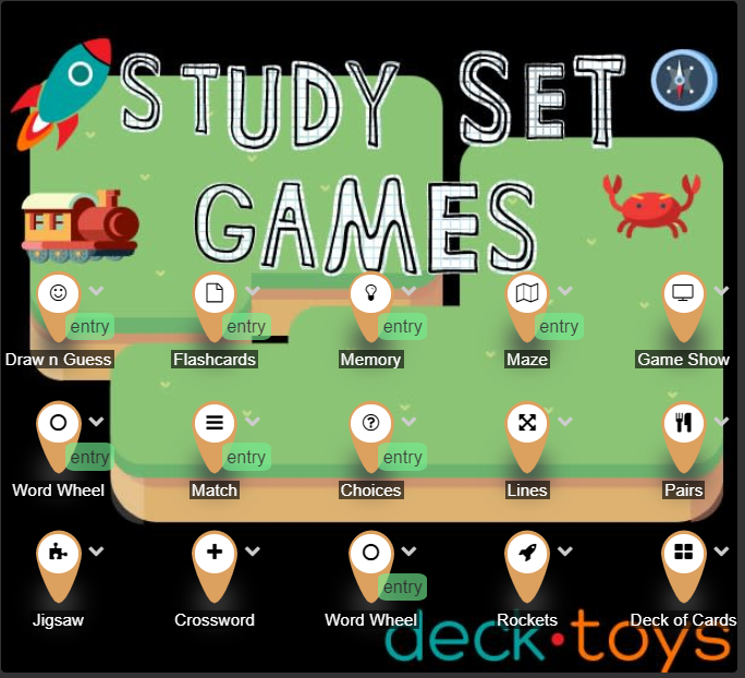 study set games