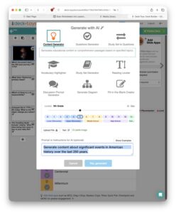 Slide AI tools in Deck.Toys